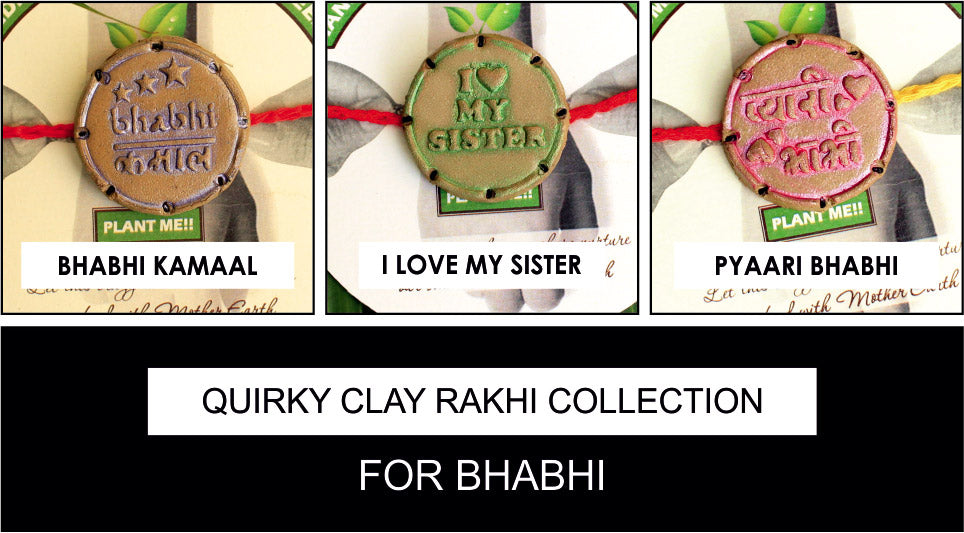 Bhaiya Bhabhi Kids Eco Friendly Clay Rakhi Gift Box