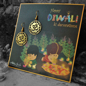 Traditional Kundan earrings in gold-tone, perfect for weddings and festive wear