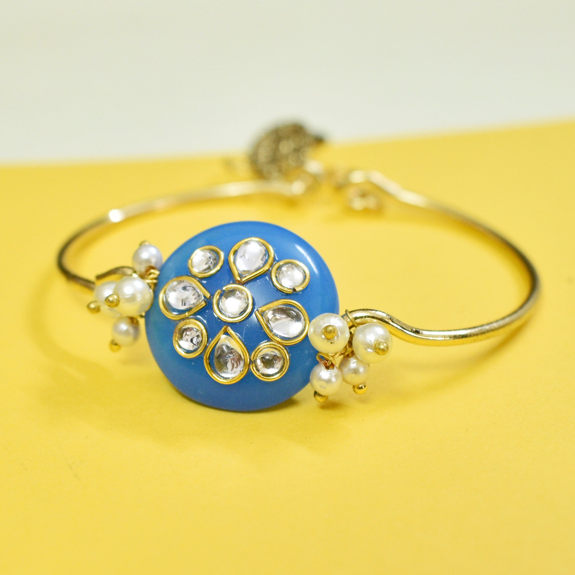 Blue Stone Kundan Karigari Bhabhi Lumba