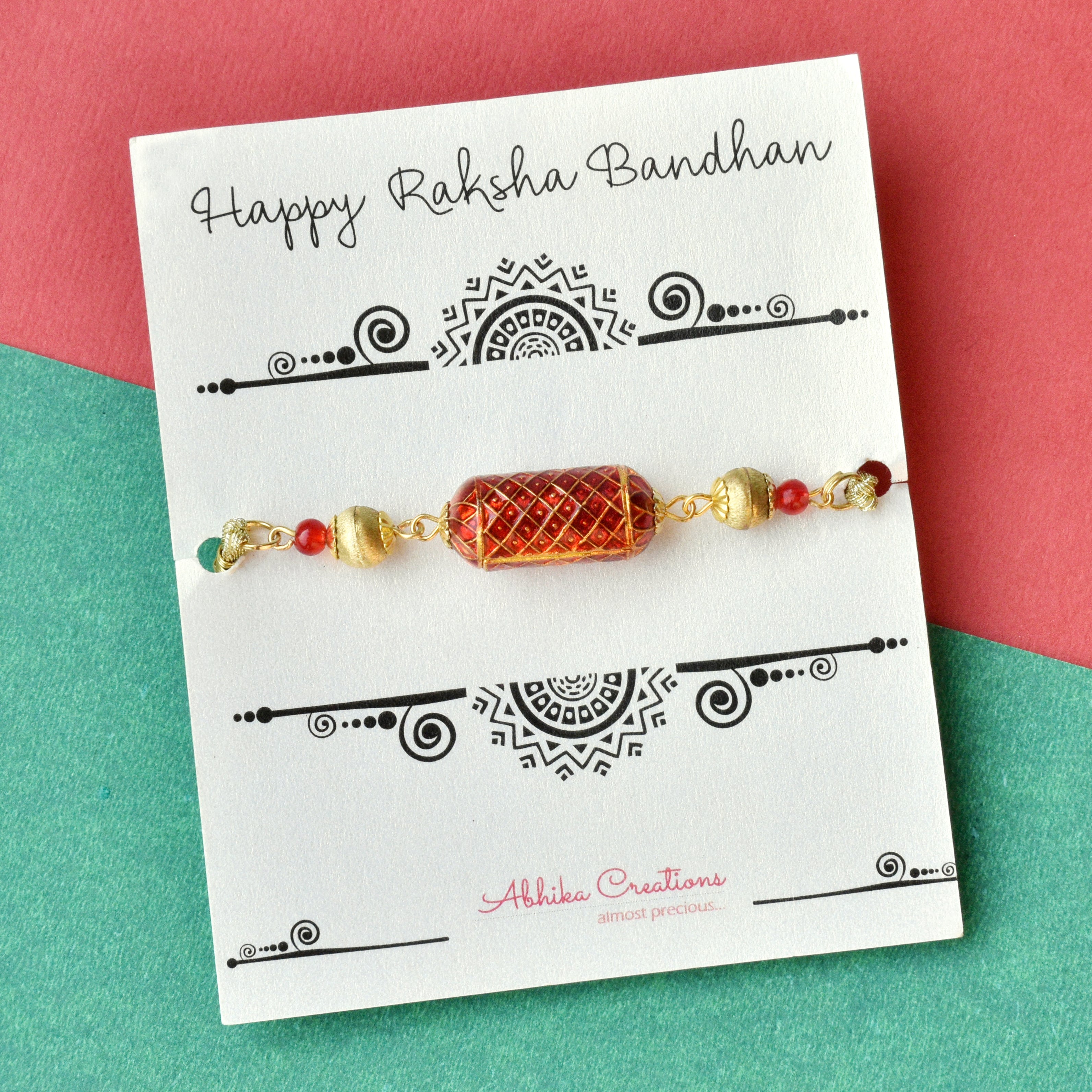 Enamel Damroo Rakhi