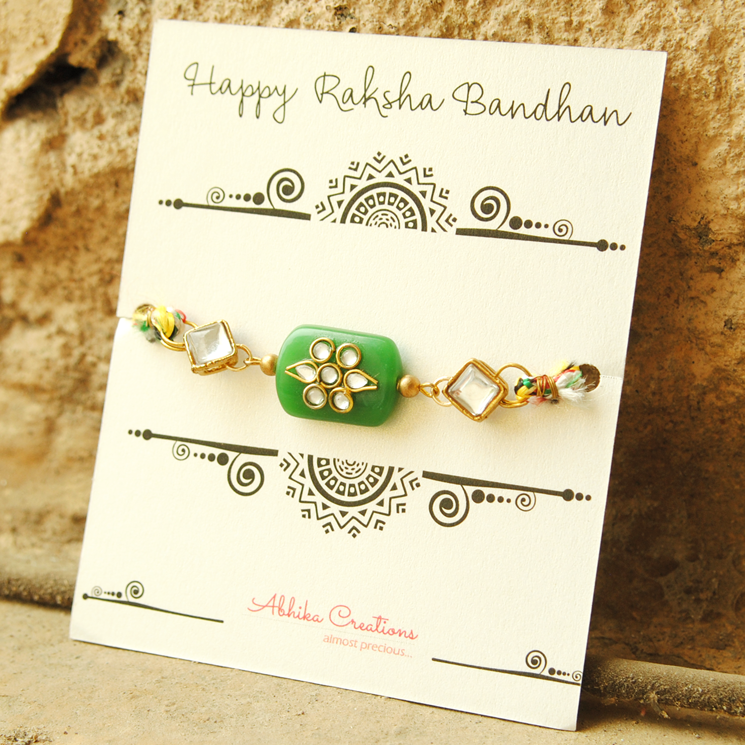 Kundan Knot Rakhi