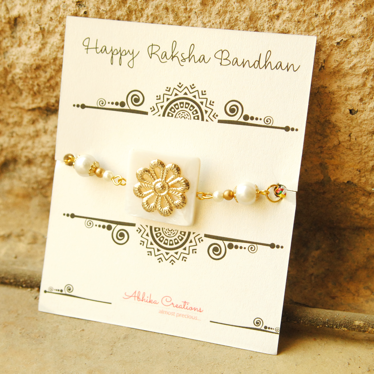 Metallic MOP Rakhi