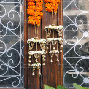 Customised Charms Golden Kaleere Punjabi Wedding Bridal Silver Kalira Personalised Golden Rose Gold Kaleera Traditional Designer Kalire