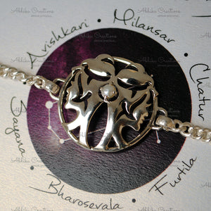 Gemini Zodiac Silver Rakhi