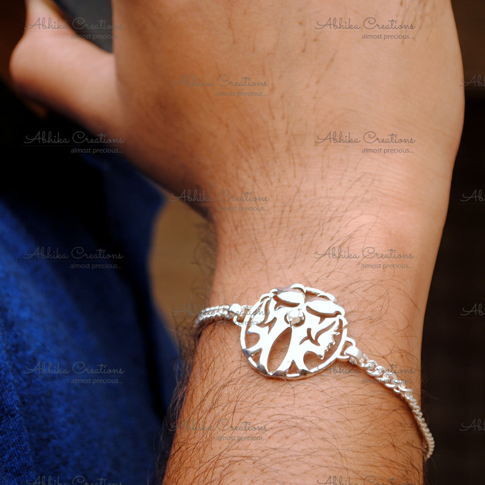 Gemini Zodiac Silver Rakhi