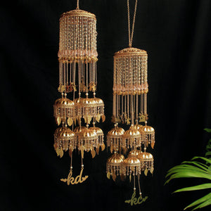 Customised Charms Golden Kaleere Punjabi Wedding Bridal Silver Kalira Personalised Golden Rose Gold Kaleera Traditional Designer Kalire