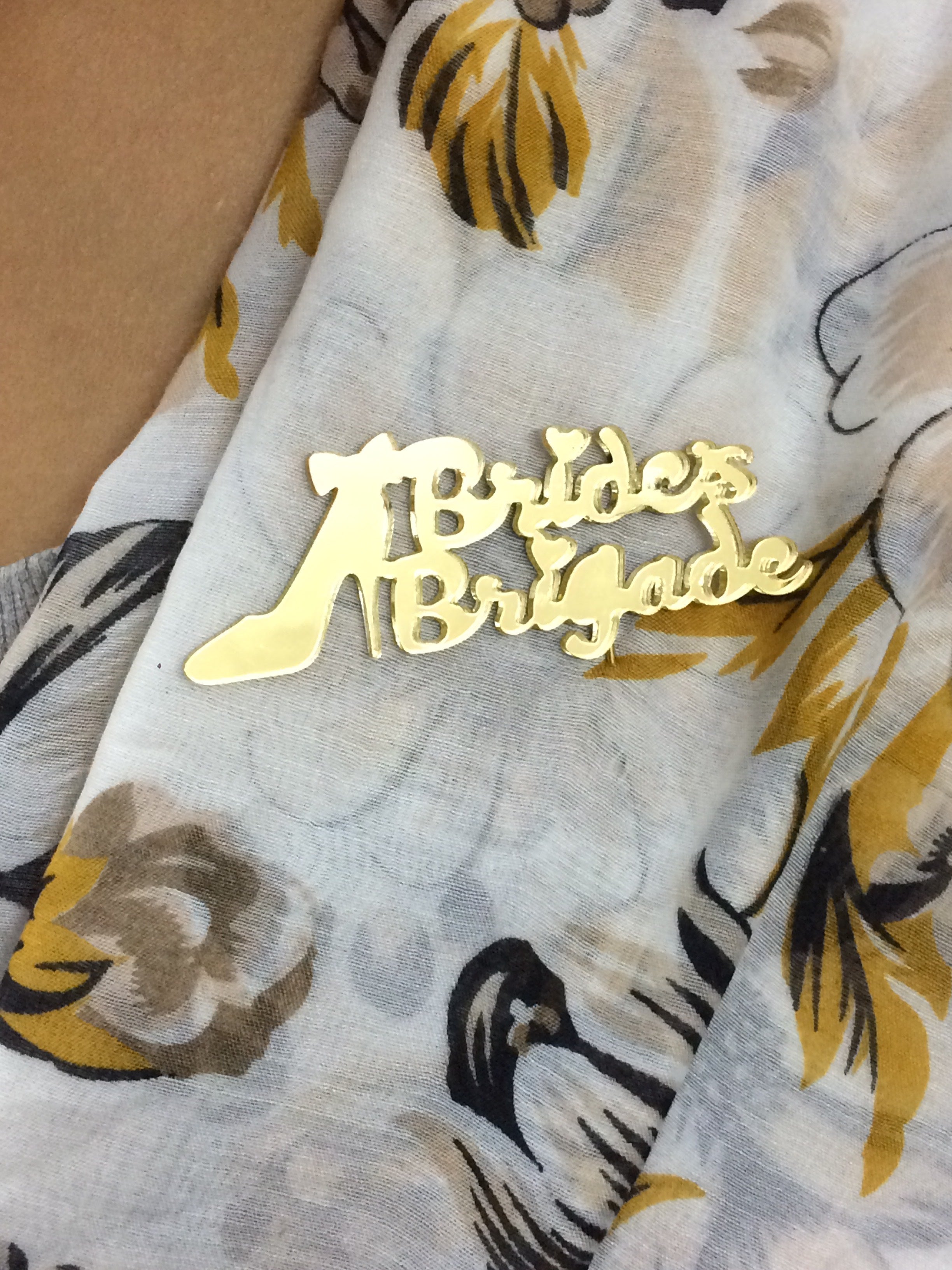 Brides Brigade Wedding Brooch - Pack Of 10 Brooches