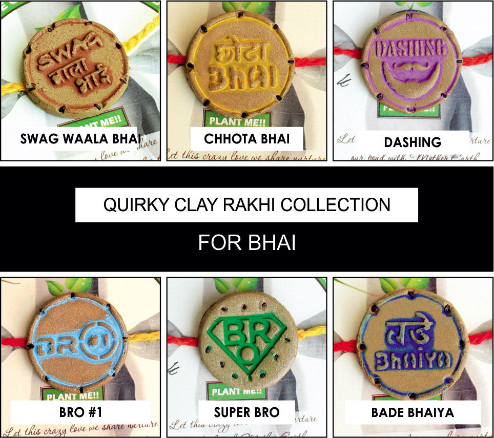 Bhaiya Bhabhi Eco Friendly Clay Rakhi Gift Box