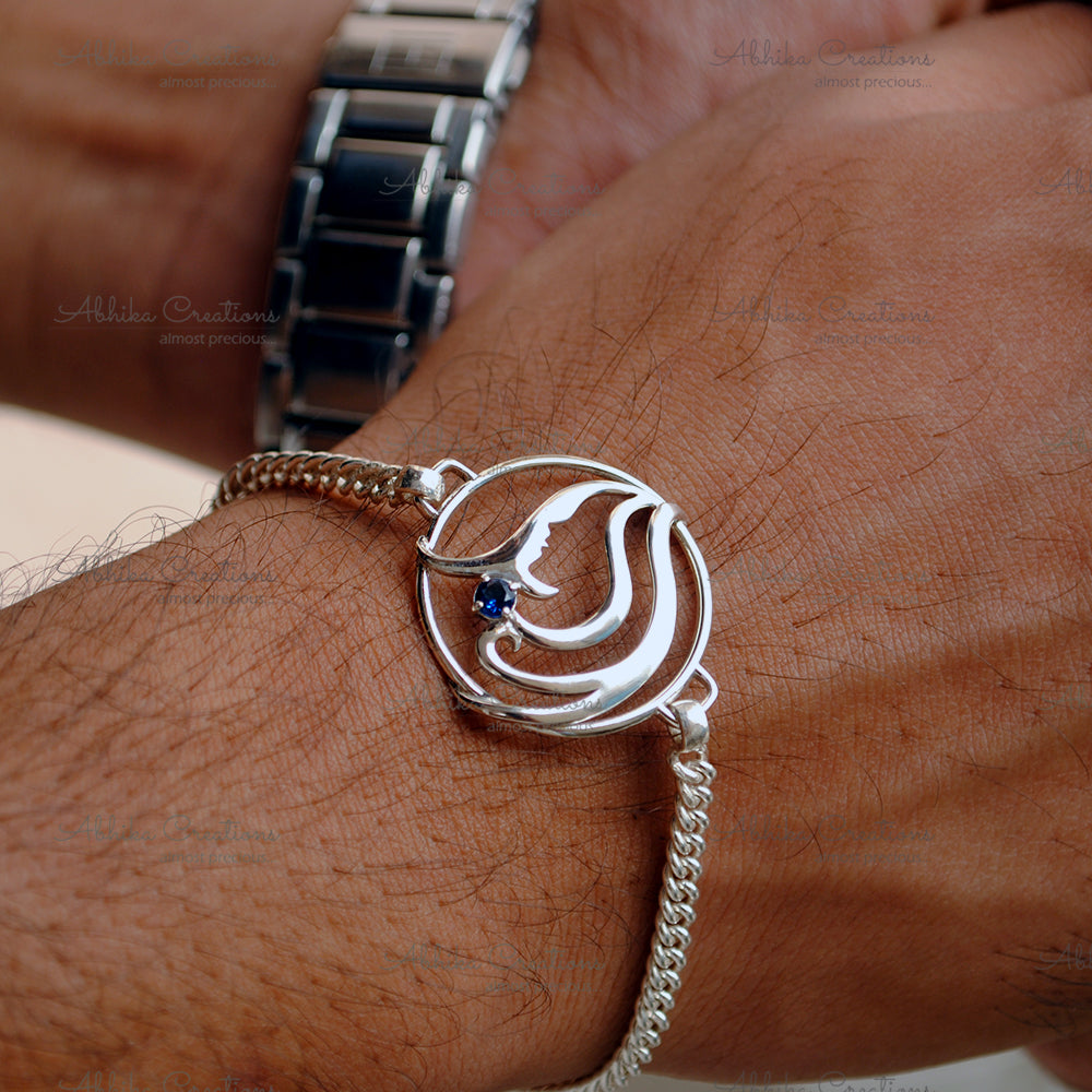 Virgo Zodiac Silver Rakhi (SKR008)