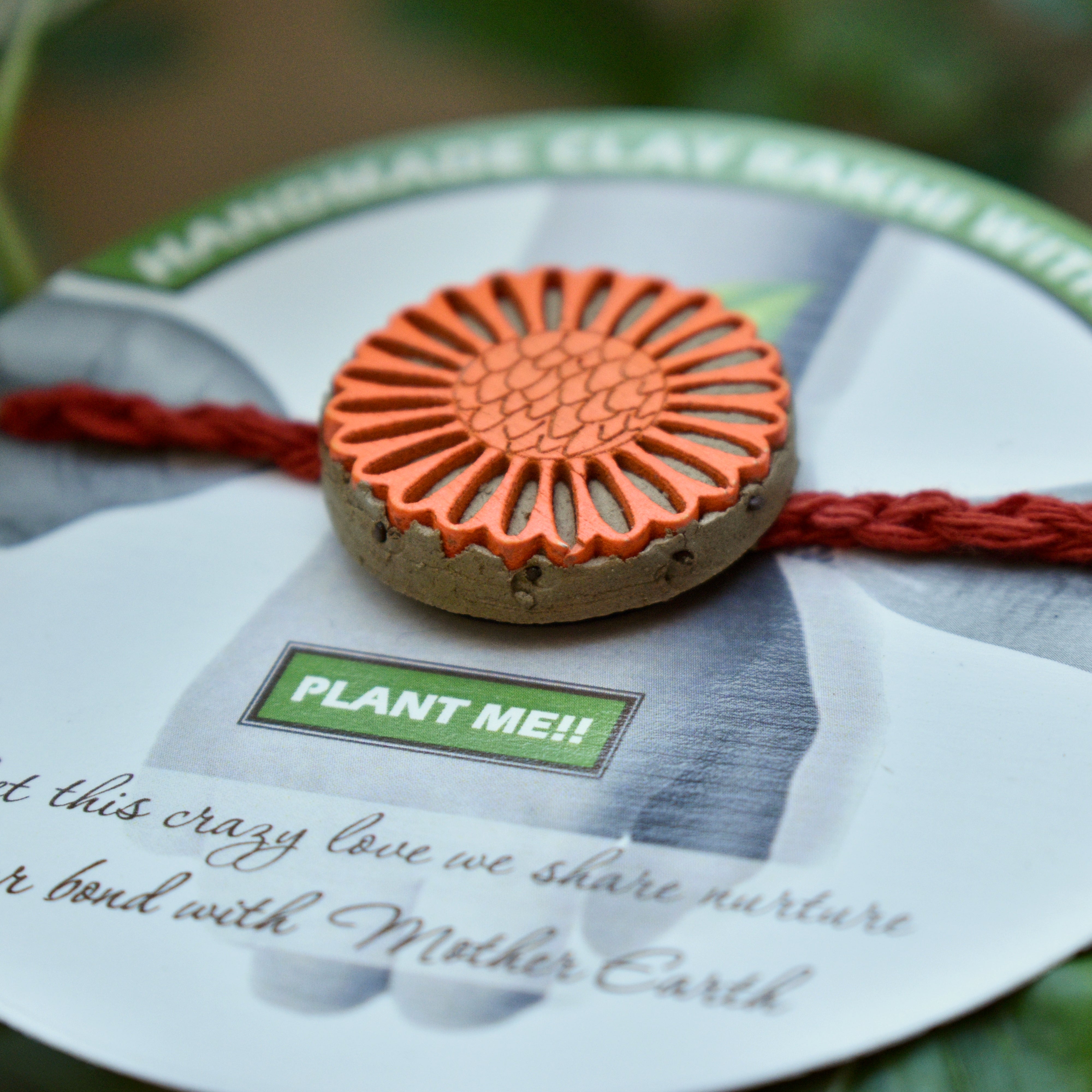 Sunflower Kids Grow Green Clay Rakhi
